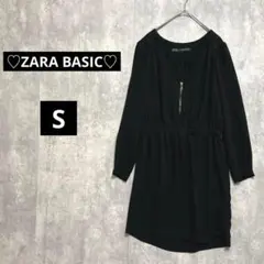 【990】ザラベーシック【EUR S】Ｖネックワンピース　フィッシュテール