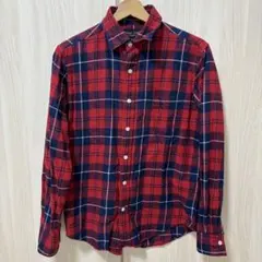 Journal Standard TRISECT ネルシャツ 赤と紺チェッ　S