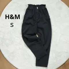 H&M ハイウエスト ワイドパンツ Ｓ相当 黒