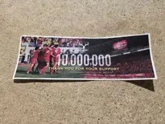 鹿島アントラーズ 1,000万人達成記念ビジュアル限定ステッカー！