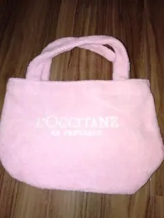 新品ロクシタンノベルティピンクボアトートバッグ　ポーチ