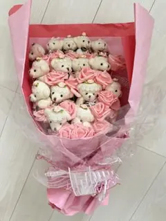 テディベア ぬいぐるみ 花束 ブーケ ピンク