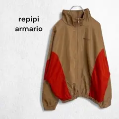 レピピアルマリオ ウインドブレーカー ナイロンスタンドブルゾン バックプリント