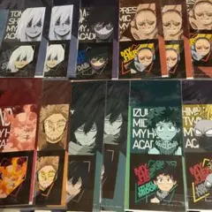 【８種12枚】僕のヒーローアカデミア　ヒロアカ　クリアファイル　ステッカーセット