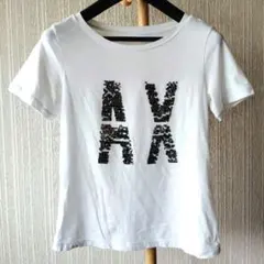 ARMANI　EXCHANGE　アルマーニ　スパンコール　ロゴ　Tシャツのサムネイル