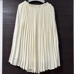 INGNI イング　プリーツ スカート オフホワイト　ゴム