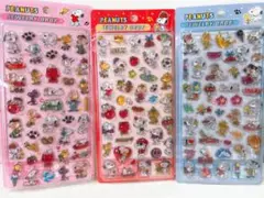 スヌーピー ボンボンドロップシール風 ３枚セット