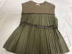 ベルト付きプリーツトップスのサムネイル