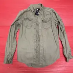 G-Star RAW ジースターロゥ 長袖シャツ カーキ　グリーン