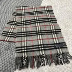 Burberrys チェック柄マフラー ウール100%