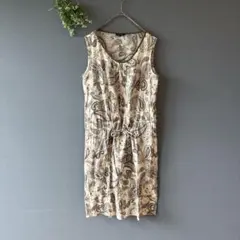 エッシュ［XL］美品◎大人ナチュラル◎日本製◎コットン◎ペイズリー柄ワンピースのサムネイル