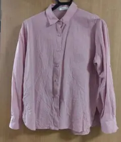 【1度のみ着用】ピンク 長袖シャツ