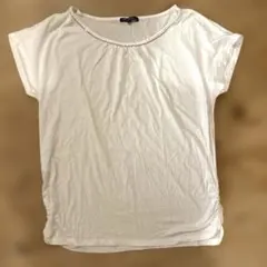 23区 Tシャツ カットソー ホワイト 半袖 40 白 シルバーのサムネイル