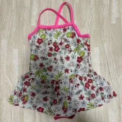 【美品】女の子用花柄ワンピース水着 100cm