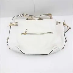 ＆マイケル・コース レザー ショルダーバッグ ホワイト系 レディース