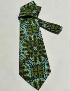 タイシルク ネクタイ 大胆柄 高級感 個性的柄　美品