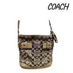 COACH ショルダーバッグ ベージュ/ブラウン肩掛け