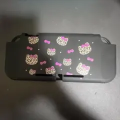 Switch lite カバー/ 黒　キティ
