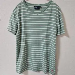 POLO ラルフローレン Vネック Tシャツ ボーダーのサムネイル