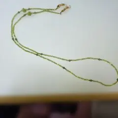 ペリドット:アベンチュリンビーズ メガネチェーン