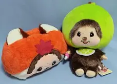 モンチッチ ぬいぐるみティッシュケース&リンゴBIGぬいぐるみ