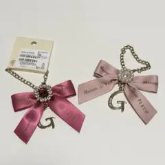 Maison de FLEUR メゾンドフルール リボンチャーム ピンク　Gのサムネイル