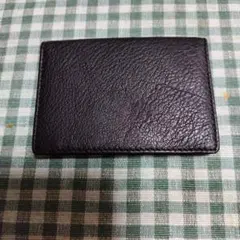 黒いレザー名刺入れ 4ポケット