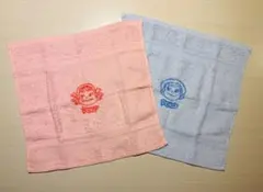 【新品未使用】Peko Poko タオル 2枚　ピンク　ライトブルー　非売品のサムネイル