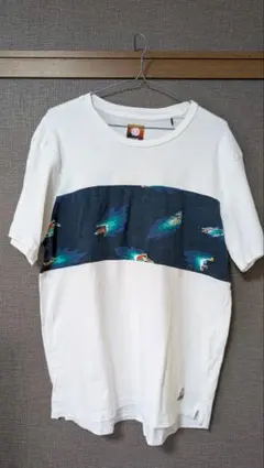 Element × HOFFMAN M グラフィックTシャツ ホワイト/ネイビー