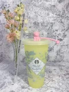 スタバ新作　ミステリーカラーチェンジング リユーザブルゴールドカップ　イエロー