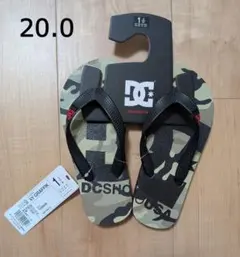 新品　DC Shoes　ビーチサンダル　男の子　20　シャワーサンダル　迷彩