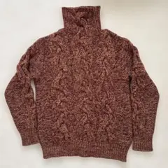 TOMORROWLAND ケーブル編み タートルネックニット S