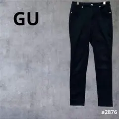 【ジーユー】 スキニーパンツ ストレッチ カジュアル　美脚　通勤　黒W73