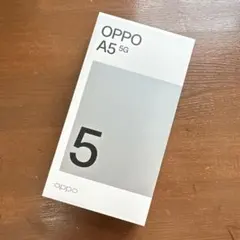 新品未使用品　OPPO A5 5G OPG06 ホワイト　アンドロイド