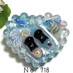 カヤ ☪︎⋆☽様お取置きです。No．724 レジン 猫 海塗り サーフィン