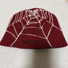NoRemid スパイダービーニー NoREMID ノーレミッド スパイダー ビーニー レッド クモの巣 - メルカリ