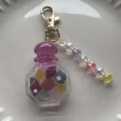 レジンチャーム　琥珀糖　クラゲ　ハンドメイド
