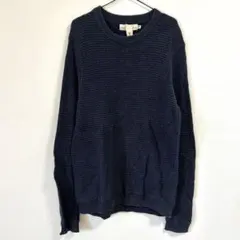 エイチアンドエム　H&M L.O.G.G コットンニットセーター　M ネイビー