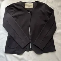 Ballerina Punk ノーカラージャケット チャコールグレー