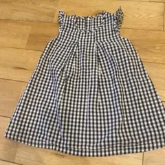 UNIQLO BABY⭐︎チェックワンピース　90 ギンガムチェック　ノースリーブのサムネイル
