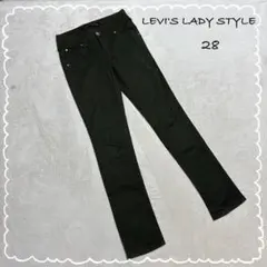 【LEVI'S LADY STYLE】ズボン スキニーパンツ カーキ 28