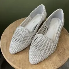Odette e Odile オデットエオディール　メッシュパンプス