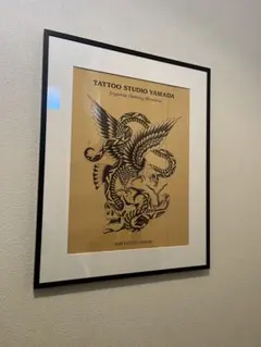 【額縁込み】TSY tattoo studio yamada ポスター TSY × DELUXE タトゥースタジオヤマダレン タトゥーフラッシュポスター
