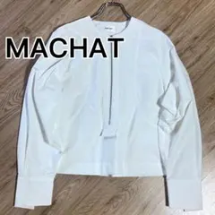 MACHATTマチャット　ハーフジップシャツ　ホワイトのサムネイル