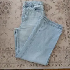 UNIQLO JEANS ワイドストレートデニム ライトブルー 26インチのサムネイル