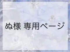 ぬ様専用ページ