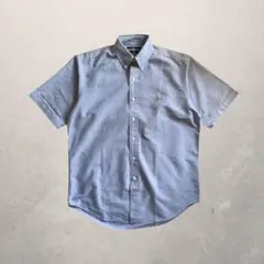 【極美品】90s ラルフローレン BLAKE BD半袖シャツ サックスブルー M