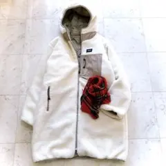 美品　NOLLEY'S×TAIO 別注ボア×ダウンフードコート　M