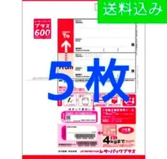 レターパックプラス 5枚セット　600円 合計3000円分！　新品　ライト