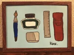 【ロマン】原画　クレパス画　パステル画　オイルパステル